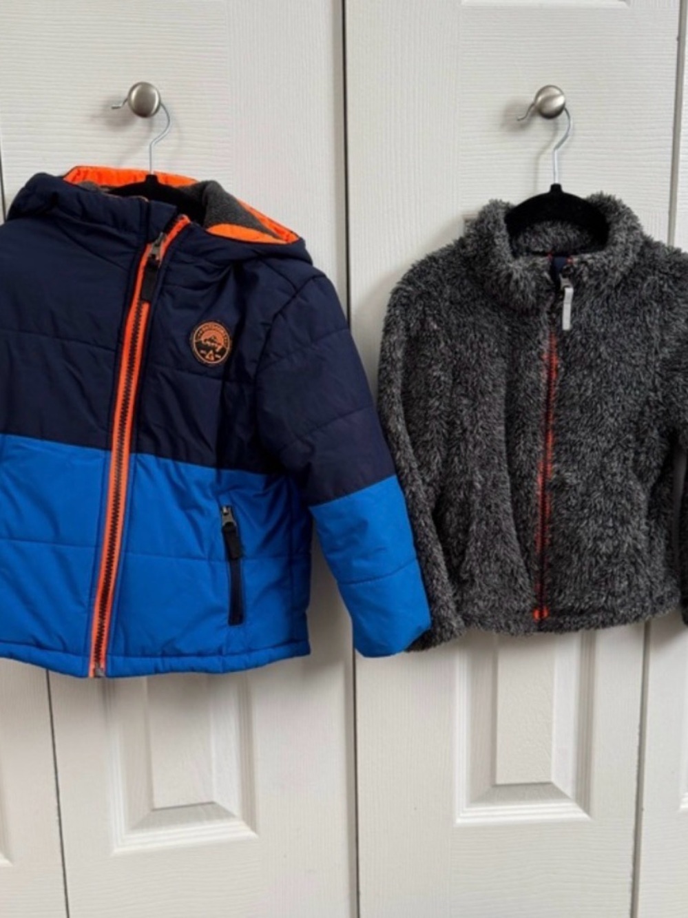 Gerry Kids Colorblock Navy, Bright Blue & Orange Puffer Jacket